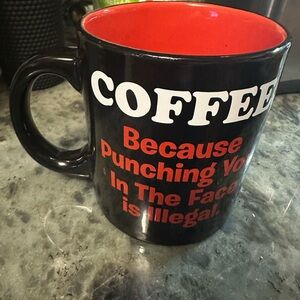 Black and Red Coffee Mug